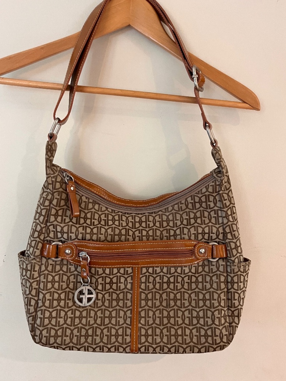 Giani Bernini Block Signature Hobo Bag